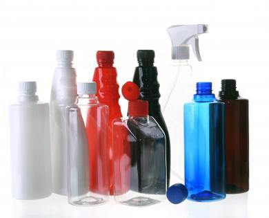 PET bottles for household chemicals